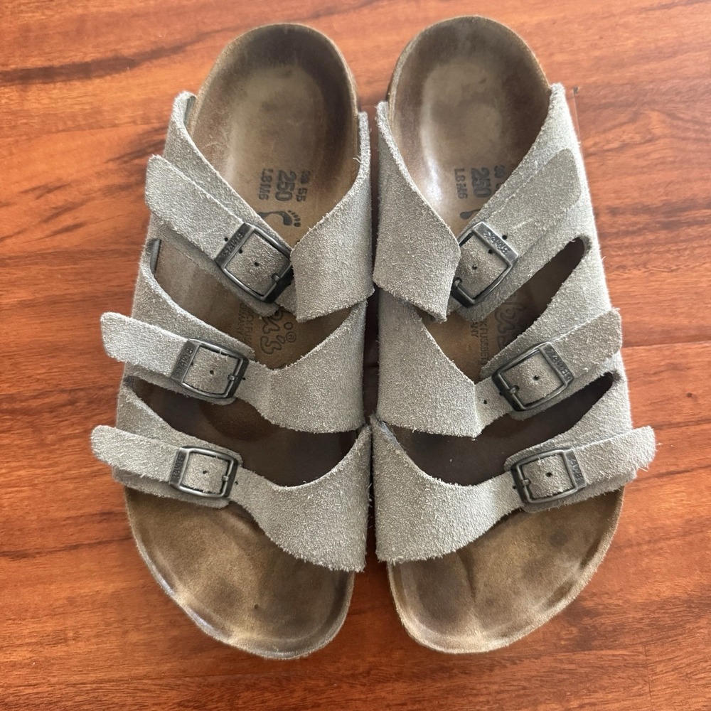Birkenstock SOLD Berki's Sandals Grey Suede SOLD